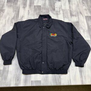 ✅ Mens XXL First Choice Chip-Ins Island Resort & Casino Black Embroidered Jacket